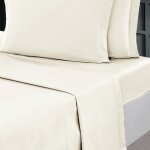Drap plat en percale de coton petale 240x300 cm