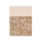 Drap plat en satin de coton vert 270 x 300 cm