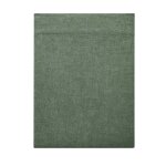 Drap plat uni en flanelle de coton vert lichen 270x300
