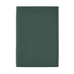 Drap plat uni en percale de coton vert fort 180x290