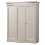 Dressing 2 portes en pin, blanc
