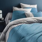 Duo - housse de couette en coton bicolore 220 x 240