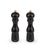 Duo de moulins à poivre et à sel bois chocolat h22cm Duo de moulins à poivre et à sel bois chocolat h22cm