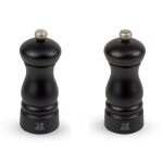 Duo de moulins à poivre et à sel en bois noir h13cm Duo de moulins à poivre et à sel en bois noir h13cm