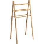 Echelle double porte - serviettes en bambou 130x64cm Echelle double porte - serviettes en bambou 130x64cm