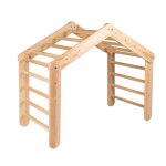 chelle de gymnastique 112x61x94cm pikler triangle d'escalade, naturel