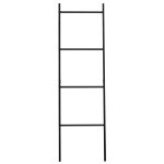 Echelle porte - serviettes 4 barreaux en métal noir Echelle porte - serviettes 4 barreaux en métal noir