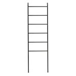 Echelle porte - serviettes 6 barreaux en métal, noir Echelle porte - serviettes 6 barreaux en métal, noir