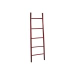 Échelle porte serviette en bambou rouge Échelle porte serviette en bambou rouge