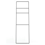 Echelle � serviettes en m�tal noir, 180x55 cm