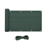 Ecran brise - vue de balcon 0, 9x5 m en hdpe vert Ecran brise - vue de balcon 0, 9x5 m en hdpe vert