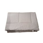 Edredon coton imprim blanc