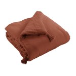 Edredon gaze de coton uni 150x150 cm Edredon gaze de coton uni 150x150 cm