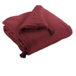 Edredon gaze de coton uni 150x150 cm Edredon gaze de coton uni 150x150 cm