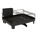 gouttoir  vaisselle 1 niveau extensible noir