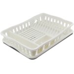 gouttoir  vaisselle plastique blanc 49x33. 5x9cm