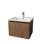 Elementary - meuble salle de bain en bois tiroirs - 60 cm