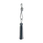 Embrasse à rideau avec pompon - argent Embrasse à rideau avec pompon - argent