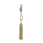 Embrasse à rideau avec pompon - beige Embrasse à rideau avec pompon - beige