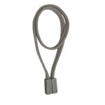 Embrasse rideau textile aimantée sans perçage - gris Embrasse rideau textile aimantée sans perçage - gris