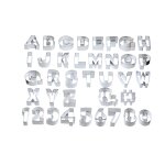 Emporte - pice alphabet acier inoxydable gris