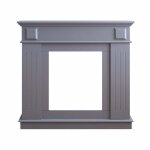 Encadrement de chemine dcorative 109x26x100 cm gris