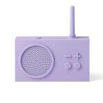 Enceinte bluetooth et radio en gomme violet