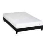 Ensemble 140x190 cm matelas latex + sommier bois