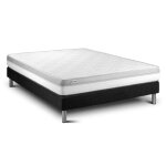Ensemble 140x190 matelas mousse hd sommier kit noir Ensemble 140x190 matelas mousse hd sommier kit noir