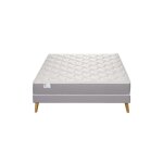 Ensemble 160x200 matelas ressorts ensachs ferme h22 + sommier