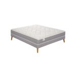 Ensemble 160x200 matelas ressorts ensachs trs ferme h23 + sommier