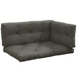 Ensemble de 3 coussins d'extrieur pour canap 1 coussin assise gris