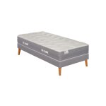 Ensemble 90x190 matelas ressorts ensachs mi - ferme h25 + sommier