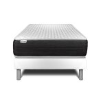 Ensemble 90x190 matelas ressorts ensach�s sommier blanc