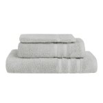 Ensemble de bain 3 pices en coton / modal gris perle