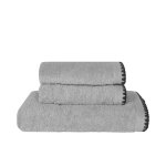 Ensemble de bain 3 pi�ces point cavalier gris perle