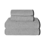 Ensemble de bain 4 pi�ces point cavalier gris perle