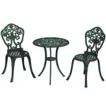 Ensemble bistro style classique 2 personnes 3 pices aspect fer forg