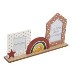 Ensemble de cadres photos � poser 40x6x21 cm rose