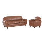 Ensemble canap et fauteuil camel 4 places
