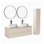 Ensemble double vasque suspendu 120cm