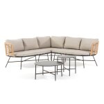 Ensemble d'extrieur / de jardin avec canap d angle style bohme