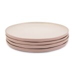 Ensemble 'parfait' de grandes assiettes en grs rose 27 cm