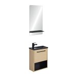 Ensemble lave - mains avec niche et miroir tablette Ensemble lave - mains avec niche et miroir tablette