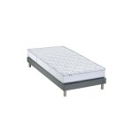 Ensemble matelas 100% latex 5 zones sommier gris 80x200 Ensemble matelas 100% latex 5 zones sommier gris 80x200