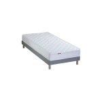 Ensemble matelas accueil latex 3 zones sommier gris 90x200 Ensemble matelas accueil latex 3 zones sommier gris 90x200