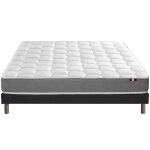 Ensemble matelas m�moire forme sommier noir 140x190