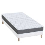 Ensemble matelas mousse ferme sommier blanc 90x190 Ensemble matelas mousse ferme sommier blanc 90x190