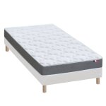 Ensemble matelas mousse sommier blanc 90x190 Ensemble matelas mousse sommier blanc 90x190