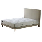 Ensemble matelas ressort 5 zones sommier tete de lit beige 140x190 Ensemble matelas ressort 5 zones sommier tete de lit beige 140x190